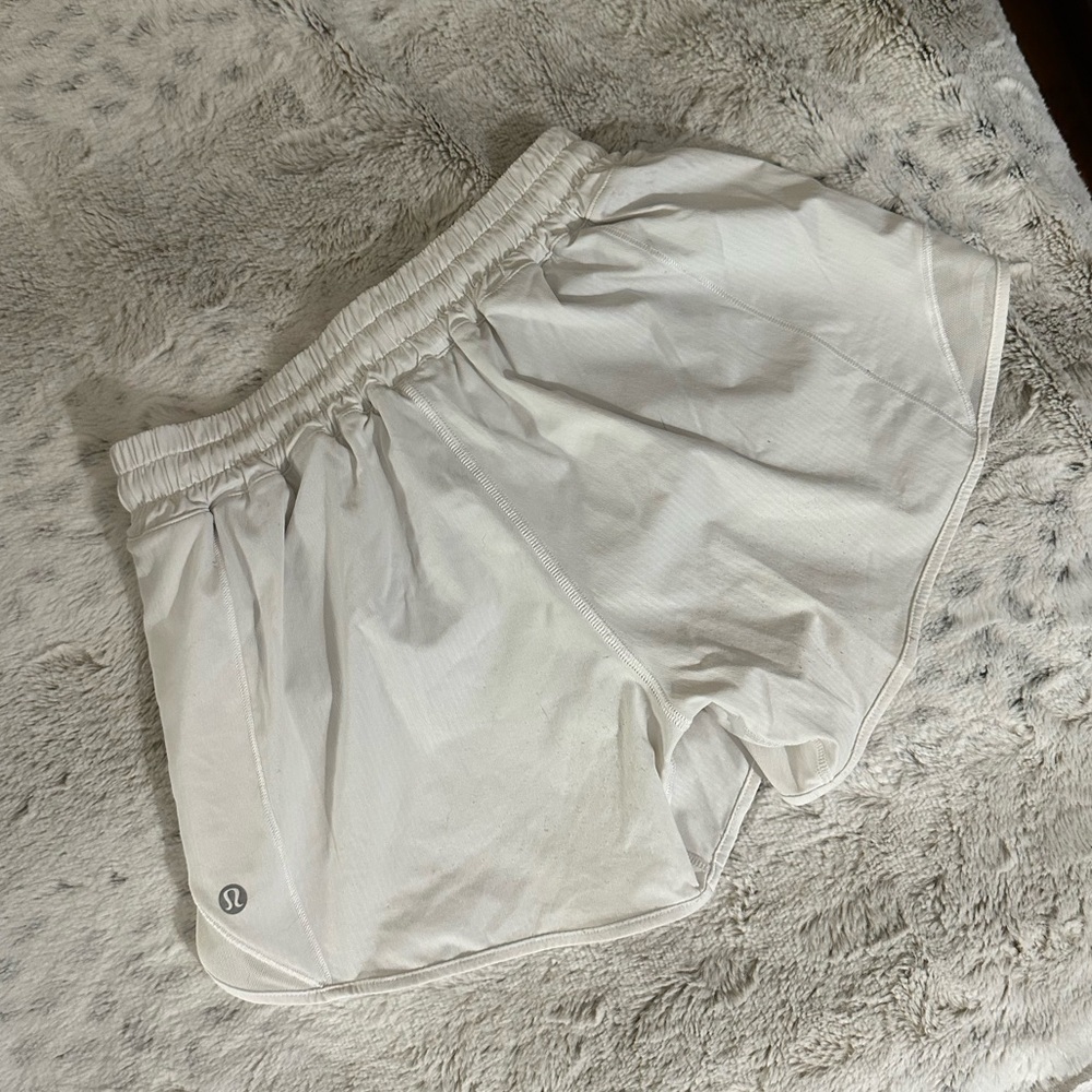 Lululemon Hotty Hot White Shorts